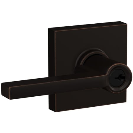 Schlage F40 Lat 622 Col Palanca Latitude Con Cerradura De Color Mate