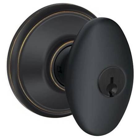 Schlage Siena Storeroom Door Knob Aged Bronze