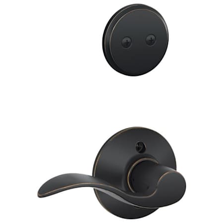 Schlage Accent Right Handed One-Sided Dummy Interior Pack - Exterior Handleset Sold Separately Aged Bronze