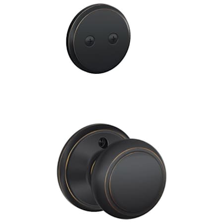 Schlage Andover One-Sided Dummy Interior Pack - Exterior Handleset Sold Separately Aged Bronze