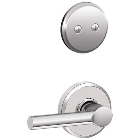 Schlage Broadway One-Sided Dummy Interior Pack with Greyson Trim - Exterior Handleset Sold Separately Bright Chrome