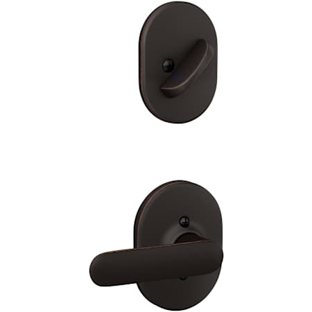 Schlage Davlin Lever Dummy Interior Pack with Decorative Remsen Trim - Exterior Sold Separately Aged Bronze