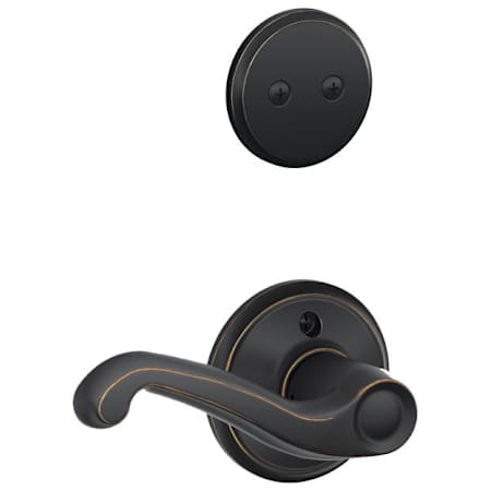 Schlage Flair Right Handed One-Sided Dummy Interior Pack - Exterior Handleset Sold Separately Aged Bronze