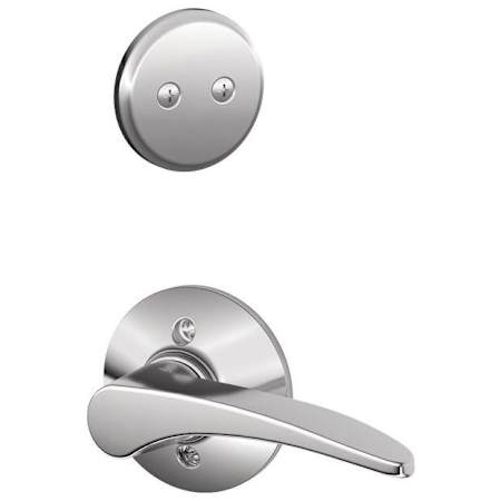Schlage Manhattan Left Handed One-Sided Dummy Interior Pack - Exterior Handleset Sold Separately Bright Chrome