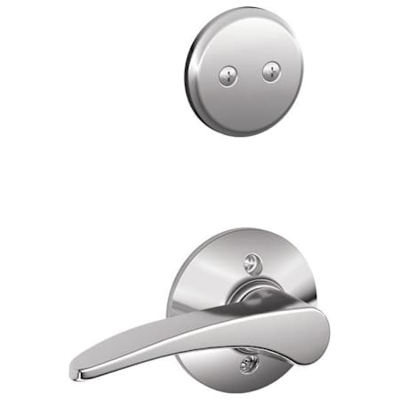 Schlage Manhattan Right Handed One-Sided Dummy Interior Pack - Exterior Handleset Sold Separately Bright Chrome