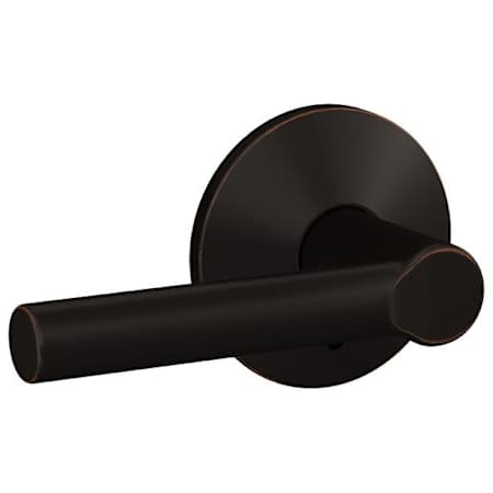 Schlage Custom Broadway Non-Turning Two-Sided Dummy Door Lever Set with Kinsler Trim Aged Bronze