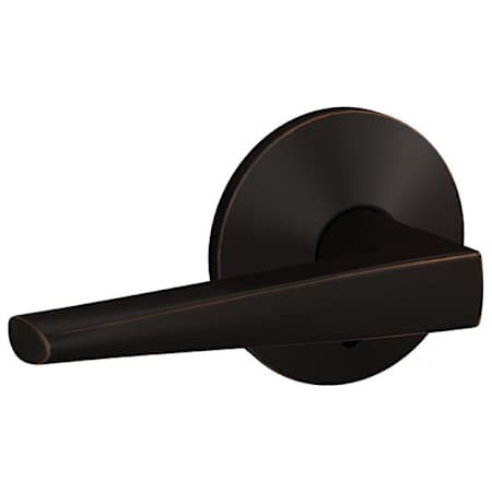 Schlage Custom Eller Non-Turning Two-Sided Dummy Door Lever Set with Kinsler Trim Aged Bronze