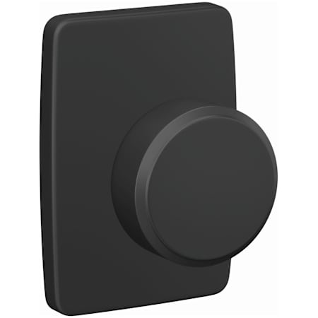 Schlage Custom Swanson Non-Turning Two-Sided Dummy Door Knob Set with Greene Trim Matte Black