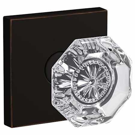 Schlage Custom Alexandria Passage & Privacy Door Knob Set with Collins Trim Aged Bronze