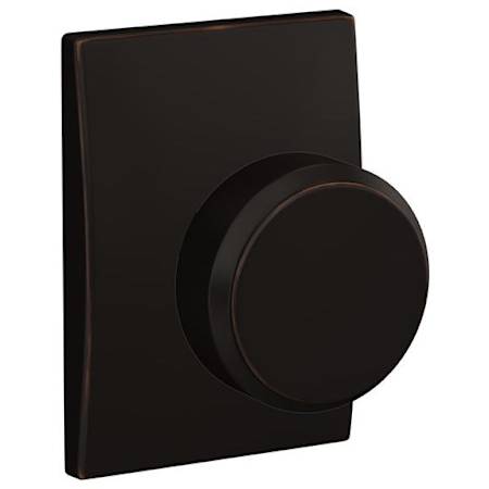Schlage Custom Bowery Passage & Privacy Door Knob Set with Century Trim Aged Bronze