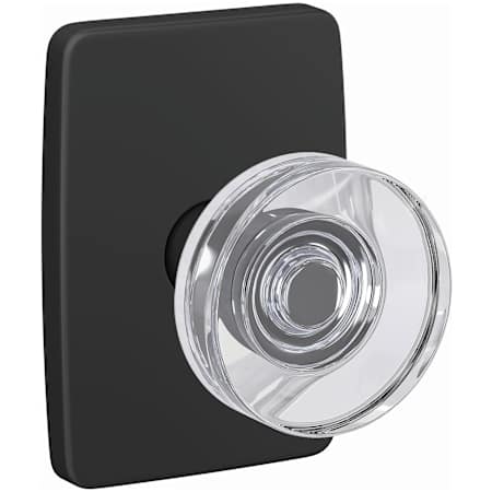 Schlage Custom Dawes Passage or Privacy Door Knob Set with Greene Trim Matte Black