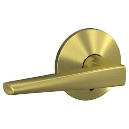 Schlage Custom Eller Passage & Privacy Door Lever Set with Kinsler Trim Satin Brass