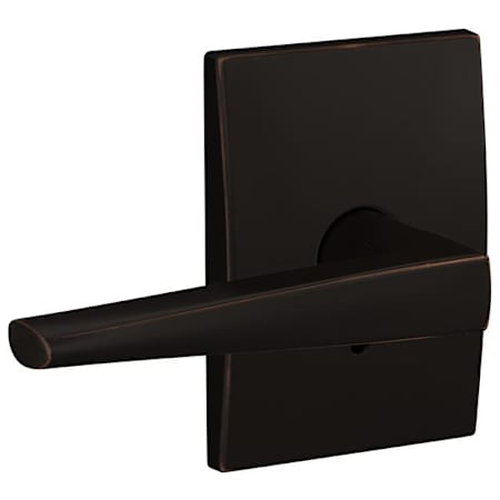 Schlage Custom Eller Passage & Privacy Door Lever Set with Century Trim Aged Bronze