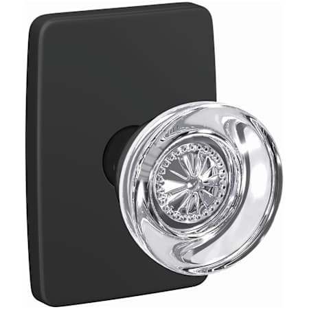 Schlage Custom Hobson Passage or Privacy Door Knob Set with Greene Trim Matte Black