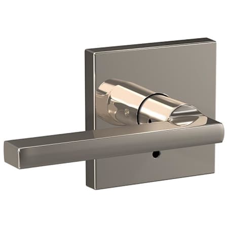 Schlage Custom Latitude Passage & Privacy Door Lever Set with Collins Trim Polished Nickel