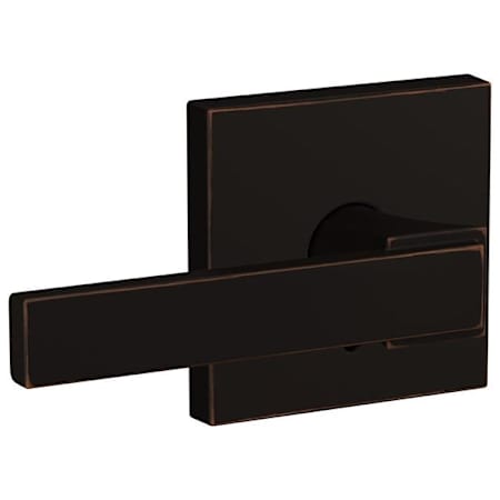 Schlage Custom Northbrook Passage & Privacy Door Lever Set with Collins Trim Aged Bronze