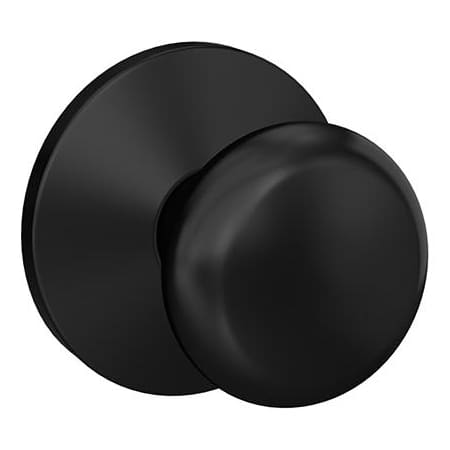 Schlage Custom Plymouth Passage & Privacy Door Knob Set with Kinsler Trim Matte Black