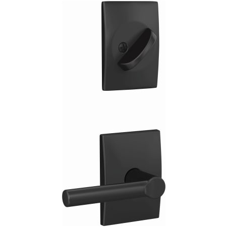 Schlage-FC59-BRW-CEN-Matte Black Angled Left View