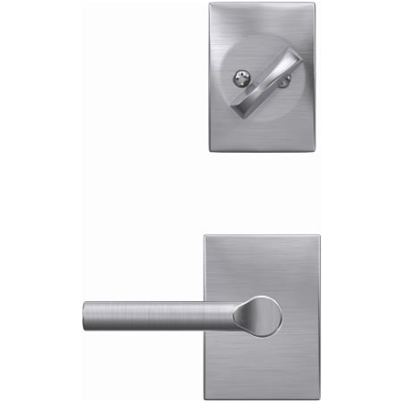 Schlage-FC59-BRW-CEN-Satin Chrome Head On View
