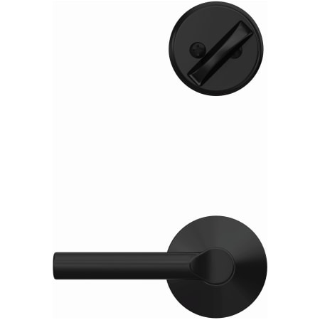Schlage-FC59-BRW-KIN-Matte Black Head On View