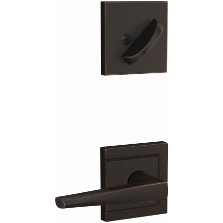Schlage-FC59-ELR-ULD-Aged Bronze Angled Left View
