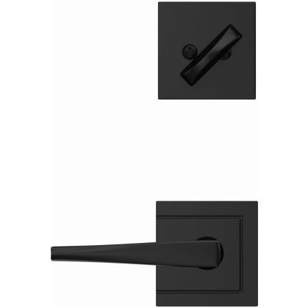Schlage-FC59-ELR-ULD-Matte Black Head On View