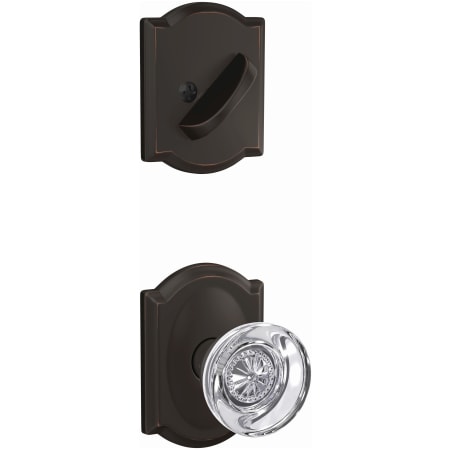 Schlage-FC59-HOB-CAM-Aged Bronze Angled Left View