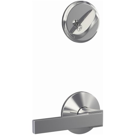 Schlage-FC59-NBK-KIN-Bright Chrome Angled Left View