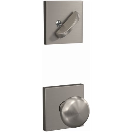 Schlage-FC59-PLY-COL-Satin Nickel Angled Left View