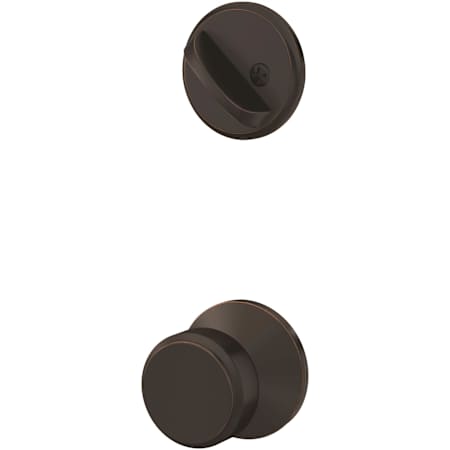 Schlage Custom Bowery Single Cylinder Sectional Interior Pack with Kinsler Rose Aged Bronze