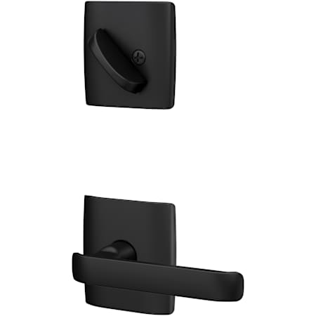 Schlage Custom Clybourn Single Cylinder Sectional Interior Pack with Dalton Rose Matte Black
