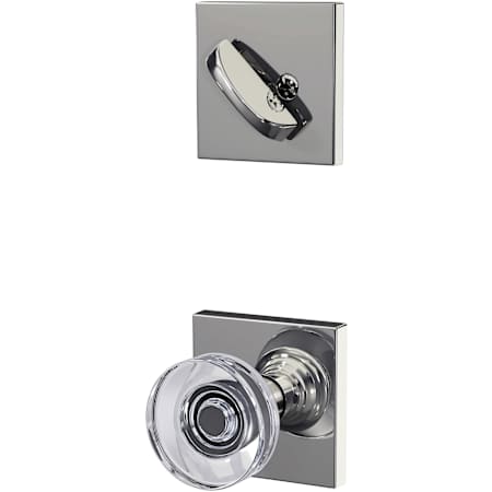 Schlage Custom Dawes Single Cylinder Sectional Interior Pack with Collins Rose Bright Chrome