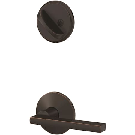 Schlage Custom Latitude Single Cylinder Sectional Interior Pack with Kinsler Rose Aged Bronze