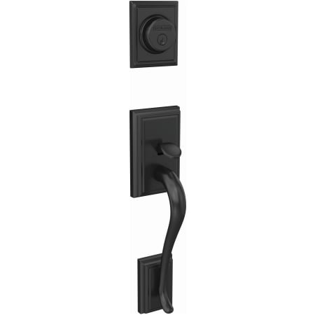Schlage-FC92-ADD-Matte Black Angled Left View