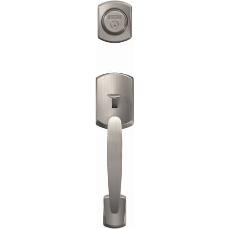 Schlage-FC92-GRW-Satin Nickel Head On View