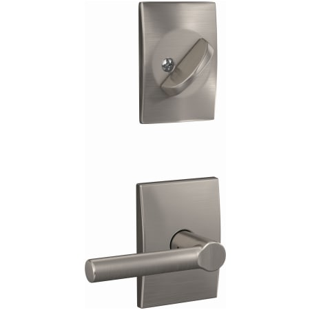 Schlage-FC94-BRW-CEN-Satin Nickel Angled Left View