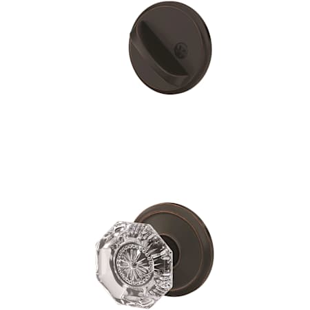 Schlage Custom Alexandria One-Sided Dummy Interior Pack with Alden Trim - Exterior Handleset Sold Separately Aged Bronze