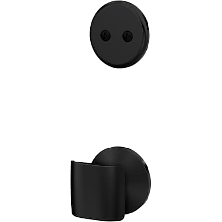 Schlage Custom Ganton One-Sided Dummy Interior Pack with Kinsler Trim - Exterior Handleset Sold Separately Matte Black