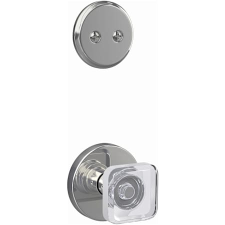 Schlage Custom Interior Only Non-Turning One-Sided Dummy with Kyle Lever and Howe Trim Bright Chrome