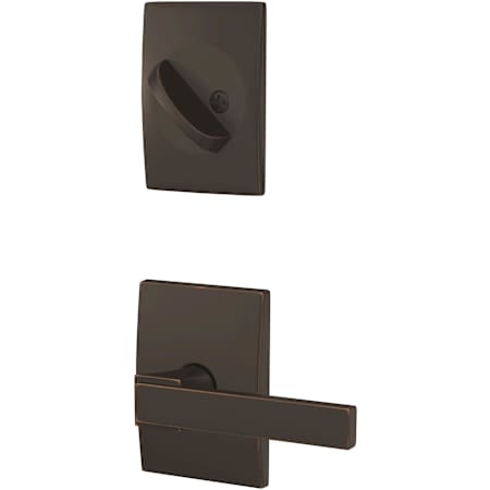 Schlage Custom Northbrook One-Sided Dummy Interior Pack with Century Trim - Exterior Handleset Sold Separately Aged Bronze