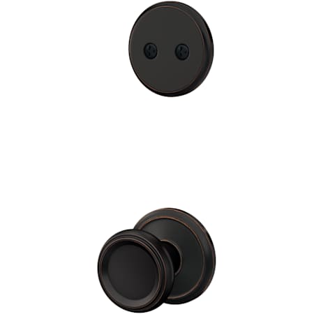 Schlage Custom Offerman One-Sided Dummy Interior Pack with Alden Trim - Exterior Handleset Sold Separately Aged Bronze