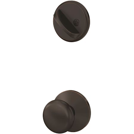Schlage Custom Plymouth One-Sided Dummy Interior Pack with Kinsler Trim - Exterior Handleset Sold Separately Aged Bronze