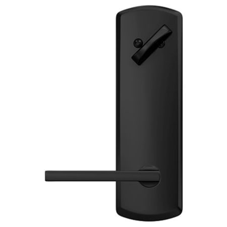 Schlage-FCT59-LAT-GRW-Matte Black Head On View