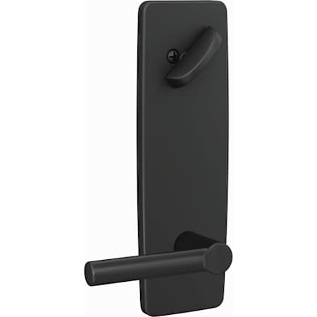 Schlage Custom Single Cylinder Keyed Entry Interior Only Pack with Broadway Lever and Greene Trim Matte Black