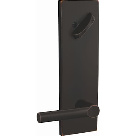 Schlage Custom Broadway Single Cylinder Full Plate Interior Pack with Century Rose - Exterior Handleset Sold Separately Aged Bronze