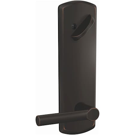 Schlage Custom Broadway Single Cylinder Full Plate Interior Pack with Greenwich Rose - Exterior Handleset Sold Separately Aged Bronze