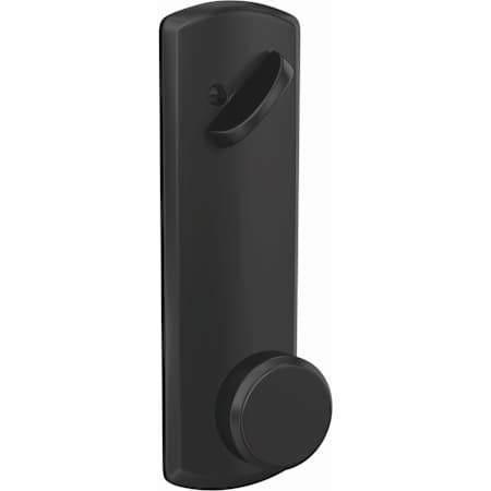 Schlage Custom Bowery Single Cylinder Full Plate Interior Pack with Greenwich Rose - Exterior Handleset Sold Separately Matte Black