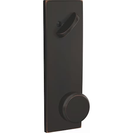 Schlage Custom Bowery Single Cylinder Full Plate Interior Pack with Century Trim Aged Bronze