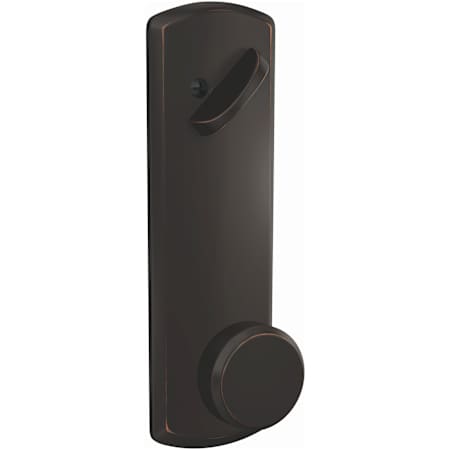 Schlage Custom Bowery Single Cylinder Full Plate Interior Pack with Greenwich Rose - Exterior Handleset Sold Separately Aged Bronze
