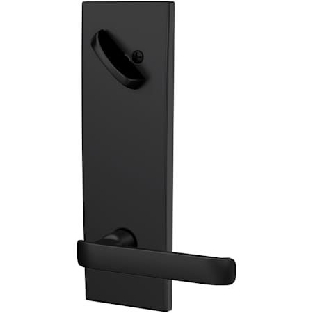 Schlage Custom Clybourn Single Cylinder Full Plate Interior Pack with Century Trim Matte Black